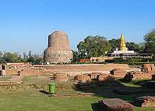 Image of historical temple at Sarnath