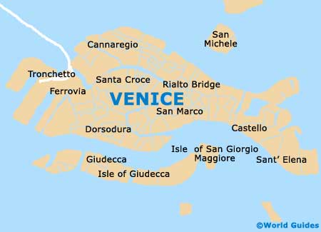 Venice Maps And Orientation Venice Veneto Italy