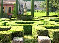 Picture of clipped hedges at the Giardino Giusti