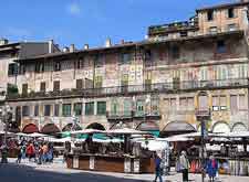 Different view of the Piazza delle Erbe