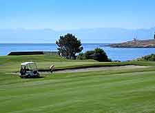 Photo of local links course, overlooking the waterfront
