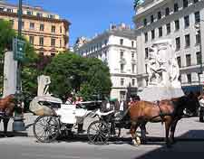 Vienna Airport (VIE) Airlines and Terminals: Picture of horse and carriage ride