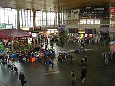Picture taken inside the central train station
