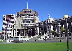 Wellington Parliament Building and Beehive