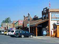 Photo of the center of West Yellowstone