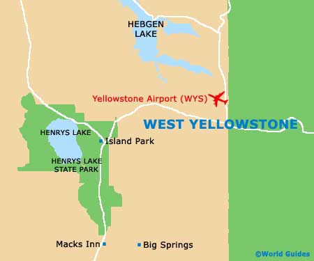 Small West Yellowstone Map