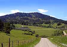 View of road and surrounding natural beauty