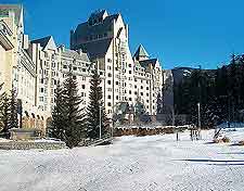 Winter image of the Fairmont Chateau