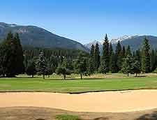 View of local course and sandy bunker