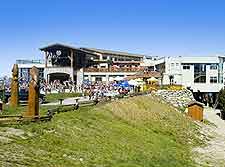 Photo of the Roundhouse Lodge, next to the gondola