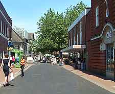 Photo of shopping street in the city centre