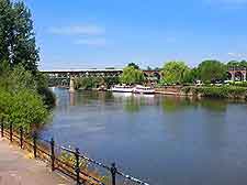 Photo of pathway lining the River Severn