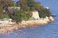 Picture of the coastline and sandy beachfront