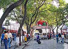 Photo of visitors in the city centre