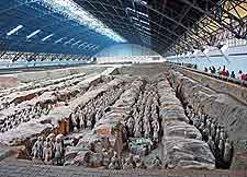 View of the Xian Army of Terracotta Warriors and Horses attraction