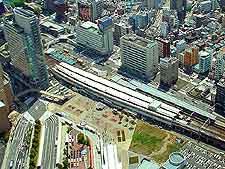 Aerial photo of the Sakuragicho area